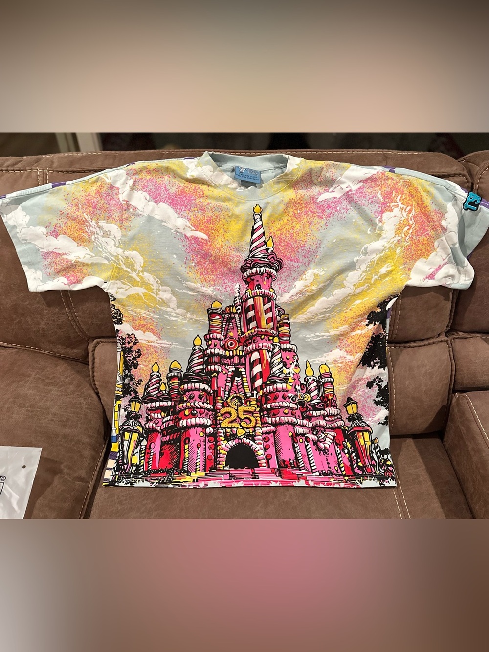 The Shirt Farm Castle Cake Disney World Tee L